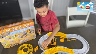 iHaHa 236PCS Construction Race Tracks for Kids| Amazon Review!