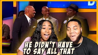 SEXY STEVE HARVEY Questions & Answers On FAMILY FEUD USA! - (REACTION)