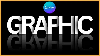 Creating an Overlapping Text Effect with a Reflection in Canva - Tutorial