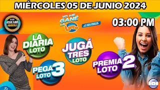 Sorteo 03 PM Loto Honduras, La Diaria, Pega 3, Premia 2, MIÉRCOLES 05 de junio 2024 |✅🥇🔥💰