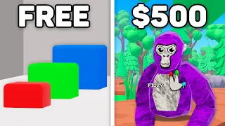 $1 vs $500 Gorilla Tag Map