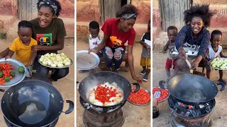 Nigerian Woman Cooks while Speaking Chinese Language " goes Viral