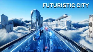 FUTURISTIC SCI FI CITY [4K] - CITY OF THE FUTURE - DREAM TRIPS