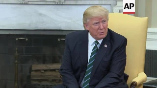 Trump and Merkel meet in Oval Office