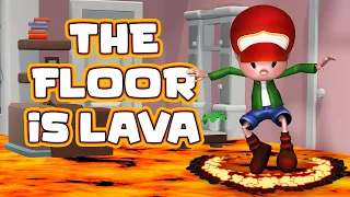 🎵 The Floor Is Lava 🎵 🌋🔥 Brain Break Dance | Song for Kids