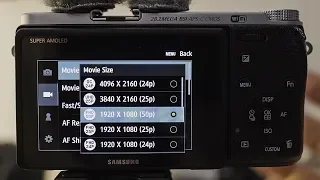 Samsung NX500 : MENU SETTINGS VLOGGING - Tubenoob