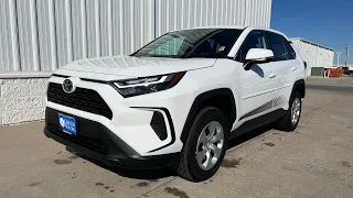 2024 Toyota Rav4 LE Ice Cap With Black Interior.