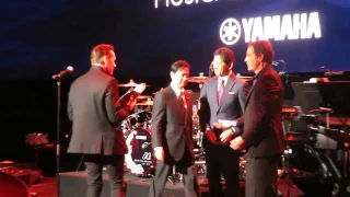 U2's Larry Mullen Jr. Accepting Lifetime Achievement Award From Yamaha