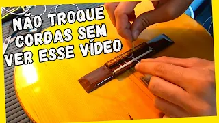 Como trocar cordas de violão nylon | Mostrei todas minhas técnicas FÁCIL E EFICIENTE