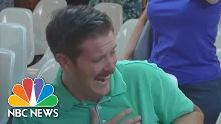 ‘Green Shirt Guy’ Laughing Response To Sanctuary City Heckler Goes Viral | NBC News