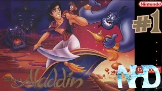 Let's Play Disney's Aladdin (Stage 1) The Market Place