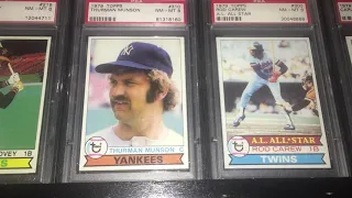 1979 Topps Baseball Cards -  Profile of Graded Key Cards Hall of Famers HOF