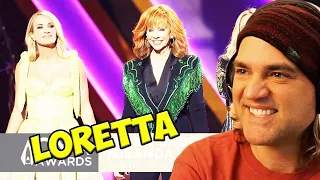 Miranda Lambert, Reba McEntire, Carrie Underwood - Loretta Lynn TRIBUTE Reaction | CMA Awards