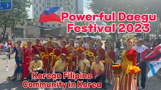 Powerful Daegu Festival 2023 Korean Filipino Community in Korea Dance Sinulog #viralvideo #sinulog