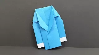 How to make a Paper Coat (Suit/Jacket) - Easy Origami Coat