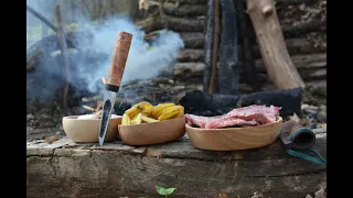 Bushcraft, Yakut knife,forest kitchen