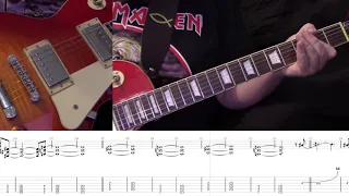 W.A.S.P. Wild Child Guitar Tab with on-screen performance