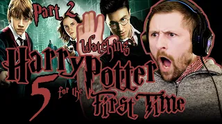 WATCHING HARRY POTTER 5 - FIRST TIME - ORDER OF THE PHOENIX (PART 2)