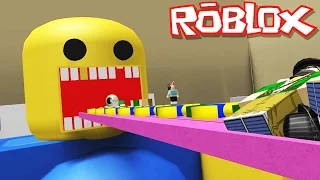 Roblox Adventures / Feed the Giant Noob / Turning Into Poop!