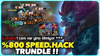 %1 CANLA 2 KİŞİYİ KESTİM !! SALDIRI HIZI HİLESİ GİBİ VURUO !! %800 SPEED.HACK TRUNDLE | Ogün Demirci