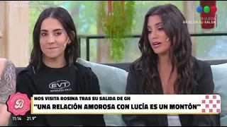 ROSINA SOBRE LUCÍA: "UN ROMANCE CON ELLA ES UN MONTÓN"