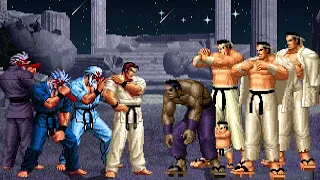 [KOF Mugen] Memorial | Mr. Karate vs Goro Daimon [ 4vs4 ]