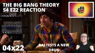 THE BIG BANG THEORY S4 E22 THE WILDEBEEST IMPLEMENTATION REACTION 4x22 RAJ TESTS A NEW DRUG