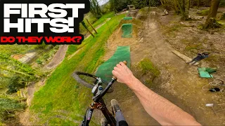 FIRST HITS IN THE NEW BACKYARD DIRT JUMPS!