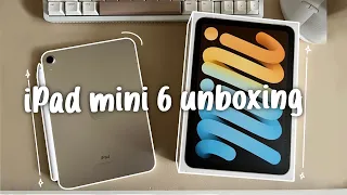 iPad Mini 6 Unboxing + Amazon Accessories (Starlight)