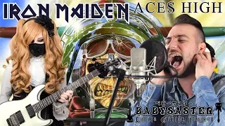 【Iron Maiden】 - 「Aces High」 VOCAL + GUITAR COVER † BabySaster & George Margaritopoulos