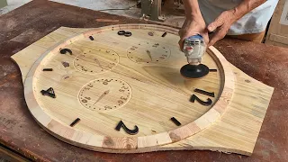 One Of The Most Interesting And Unique Designs You Will Ever See // HowTo Make A Giant Wall Clock