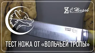 Тест ножа со сталью х12мф от "Волчья Тропа" Режем на финише 20/14 и 7/5. Заточка на Профиль К03 Pro.