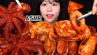 ASMR🐙 해물찜 먹방 (가리비,문어,낙지,오징어,전복,새우,홍합) MUKBANG BRAISED SEAFOOD(SCALLOP,OCTOPUS,SQUID,ABALONE,SHRIMP)