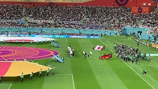 Germany vs Japan - Qatar World Cup 2022 - Match 11 - Players entrance and anthems