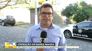 Bom Dia Rio (TV Globo): MPRJ e Polícia Civil fazem operação para prender quadrilha de hackers