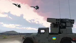 Ukraine Long Range Anti-Air Missile Stinger Destroyed 2 Russian TU-95 Bomber Plane - ARMA 3