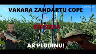 Vakara zandartu cope Ķīšezerā ar pludiņu!