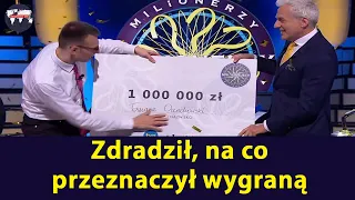 Tomasz Orzechowski WYGRAŁ MILION w Milionerach! Zdradził, na co przeznaczył wygraną