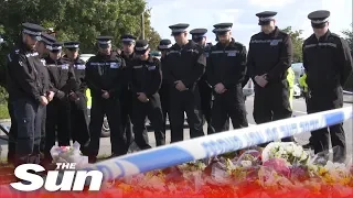 Officers pay their respects to killed colleague PC Andrew Harper