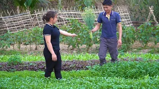 Together - Luu, Digging new ground, Fertilizing cucumbers & squash, Cooking on the farm