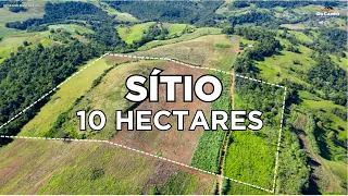 SÍTIO PANORÂMICO 10 HECTARES FONTES DE ÁGUA E LAVOURA R$400MIL