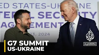 US, Ukraine sign 10-year security pact including F-16s during G7 summit