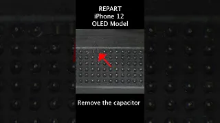 How to remove iPhone OLED aftermarket screen capacitor #shorts