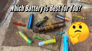 How to Optimize Output & Runtime - Testing Li-ion, NI-MH, LiFePO4 & Alkaline Batteries in Olight i3E