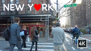 [Daily] New York City, Midtown Manhattan City Walk Around Tour, 57th Street, 4K Travel