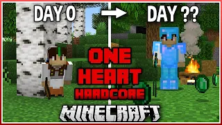 Minecraft but I only Have 1 Heart...