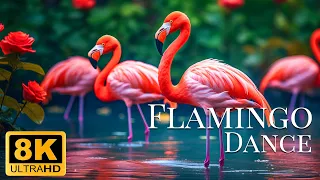 Flamingo Dance 8K ULTRA HD - Relaxing Film With Beautiful Scenery And Soft Music