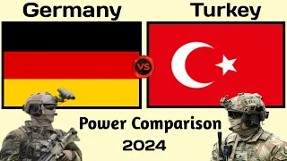 Germany vs Türkiye(Turkey) Military Power 2024 | Turkey vs Germany military power comparison 2024