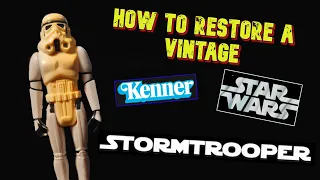 How to restore a 1977 vintage STAR WARS stormtrooper figure | Easy to follow