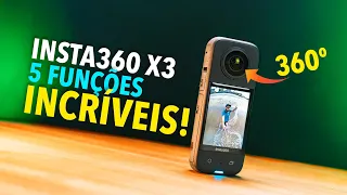 🔴 INSTA360 X3 - 5 funções INCRÍVEIS dessa câmera 360 graus